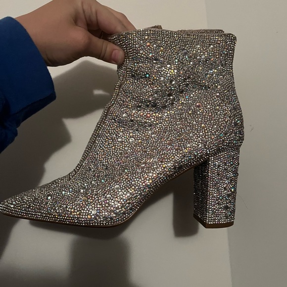 Betsey Johnson Rhinestone Booties - Picture 4 of 6